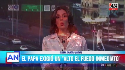  GUERRA EN MEDIO ORIENTE: el Papa Francisco pide cese al fuego en el aniversario de ataque a Israel