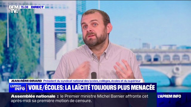 Elle a simplement fait son travail : Jean-Rémi Girard (Snalc) réagit à l'agression d'une enseignante par une élève qui portait le voile