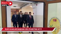 İstanbul Ülkü Ocakları Başkanı lise ziyaretine gitti