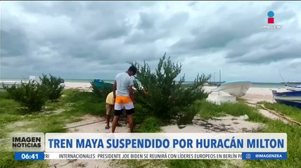 Descargar video: El Tren Maya suspende servicio en algunas estaciones por el huracán Milton