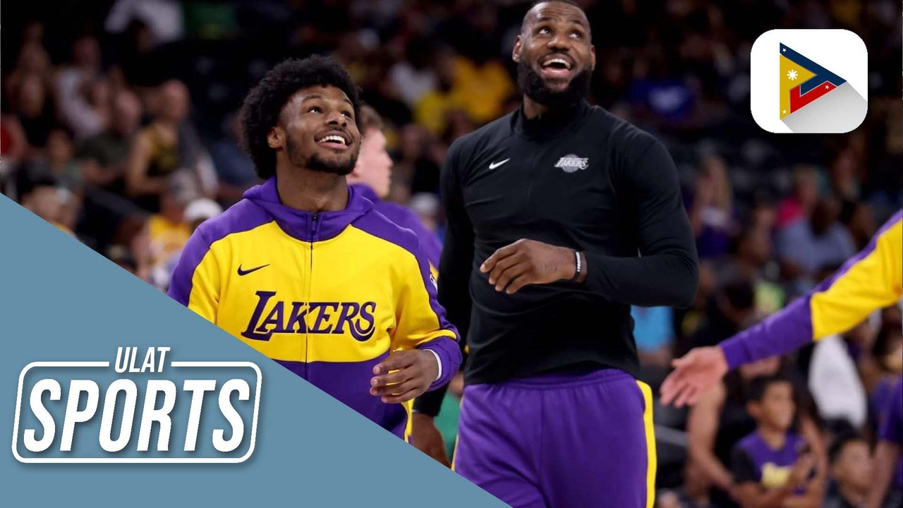 Lebron at Bronny James, naglaro bilang teammates sa unang pagkakataon