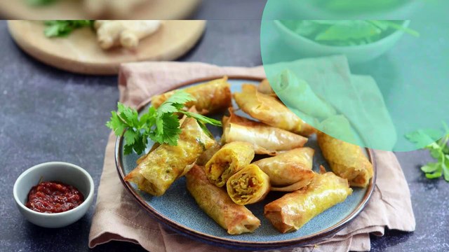 Bricks aux crevettes et à la sauce soja