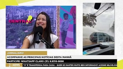 CENTRAL 98 | Motorista "lava" o carro em vazamento de água