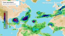 Fiume atmosferico dall'Atlantico verso l'Europa