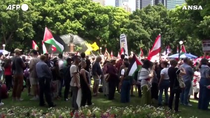 Australia, manifestazione pro-Palestina a Sydney