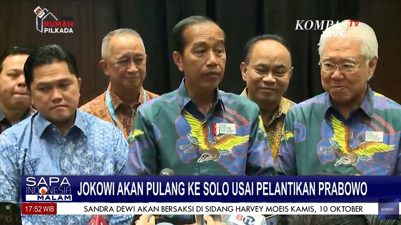 Jokowi Akan Pulang ke Solo Usai Pelantikan Prabowo Subianto