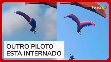 Piloto morre após parapentes se enroscarem no ar no litoral de São Paulo