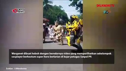 VIRAL PARA 'SUPER HERO' BERLARIAN DIKEJAR SATPOL PP BANDUNG