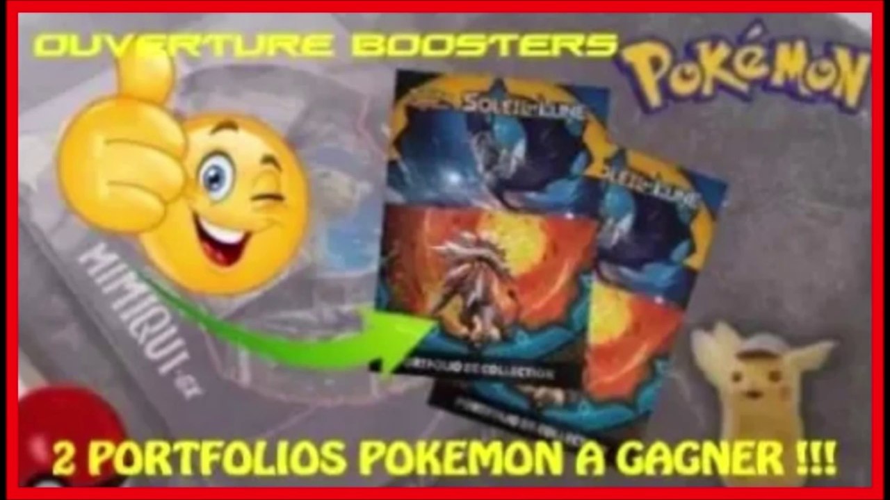 PREMIÈRE OUVERTURE DE BOOSTERS POKEMON GX DE LA CHAÎNE [ A GAGNER 2 ¨PORTFOLIOS POKEMON !!! ]