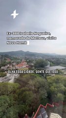 Ex-BBB Isabelle Nogueira, namorada de Matteus, visita Novo Hamburgo e elogia vista: "que linda"
