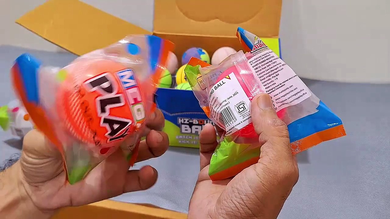 Unboxing and Review of shakti rubber industries Hi-bounce balls and wind balls