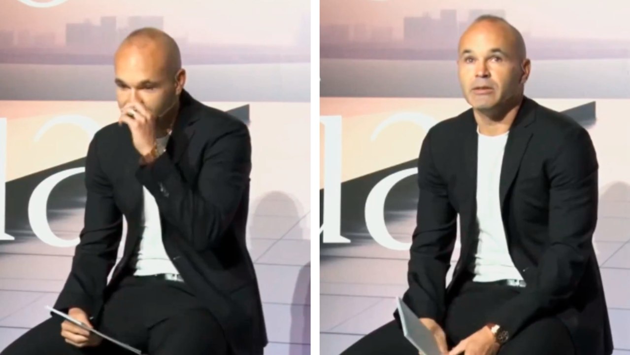 Andrés Iniesta rompe en llanto y se emociona al anunciar su retiro del futbol