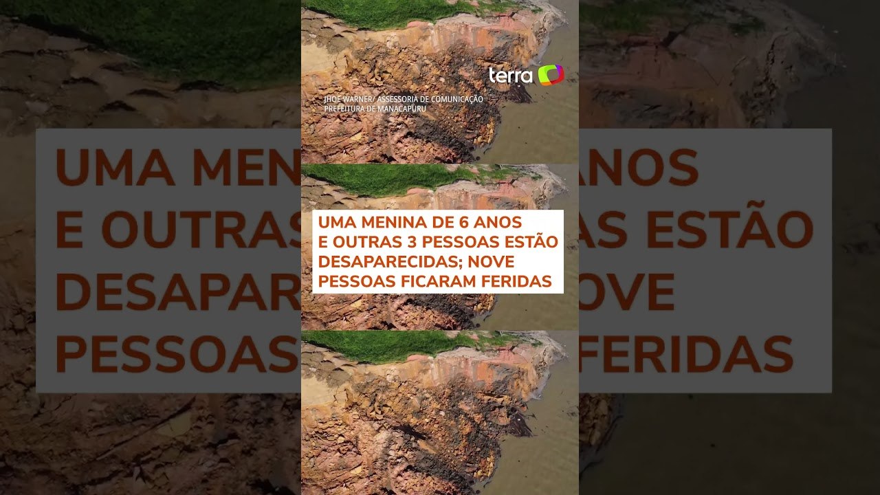 Imagens aéreas mostram destruição no Porto da Terra Preta após deslizamento no Amazonas #shorts