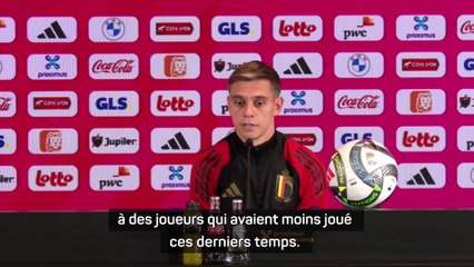 Trossard : "Avec Tedesco, on ne s'était pas quittés sur une mauvaise note"