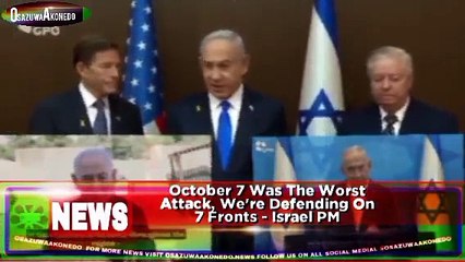 October 7 Was The Worst Attack, We're Defending On 7 Fronts - Israel PM