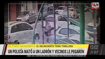  VILLA ZAVALETA: POLICÍA MATÓ A LADRÓN Y LOS VECINOS LO ATACARON