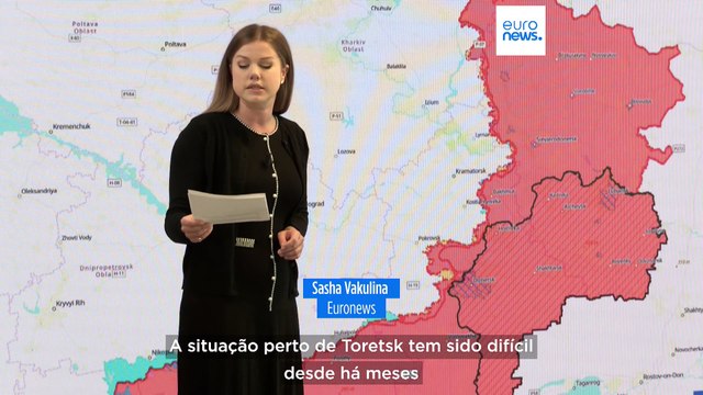 Forças russas entram em Toretsk enquanto se desenrolam combates na região de Donetsk