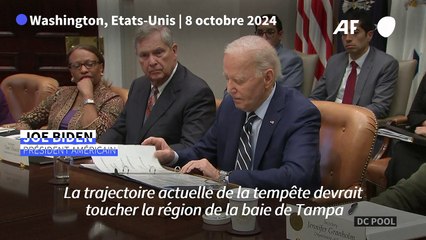L'ouragan Milton pourrait être la pire tempête en Floride en un siècle, avertit Biden