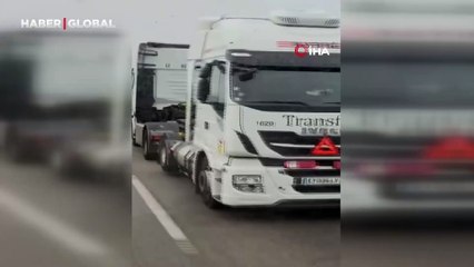 Tırın geri geri seyrettikleri anlar şaşkına çevirdi: Gerçek sonradan anlaşıldı