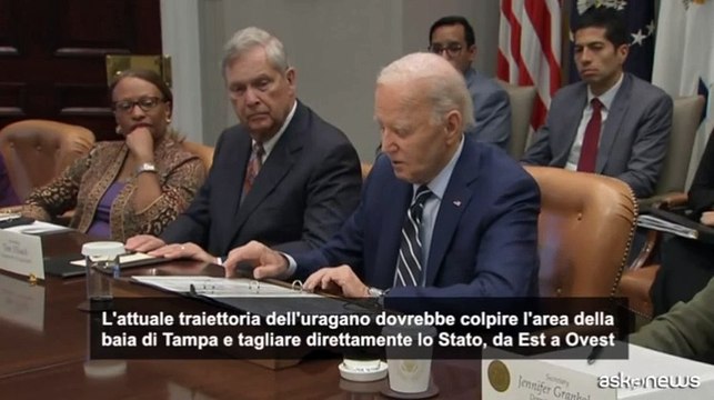 Biden: Milton potrebbe essere peggior uragano in Florida da un secolo