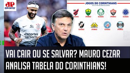 "QUALQUER UM vai querer REBAIXAR o Corinthians, cara! Esses jogos são..." Mauro Cezar ANALISA TABELA