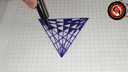 (VIDEO #0001) ️️ DESDIBUJANDO un atractivo diseño con estilo ajedrezado.