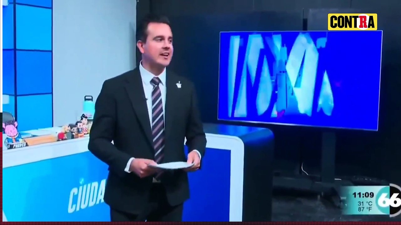 Conductor de noticias Gustavo Macalpin es despedido en vivo en el Canal 66 de Mexicali