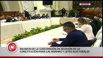 Continúa reunión de subcomisión para revisión de la Constitución para las normas y leyes electorales