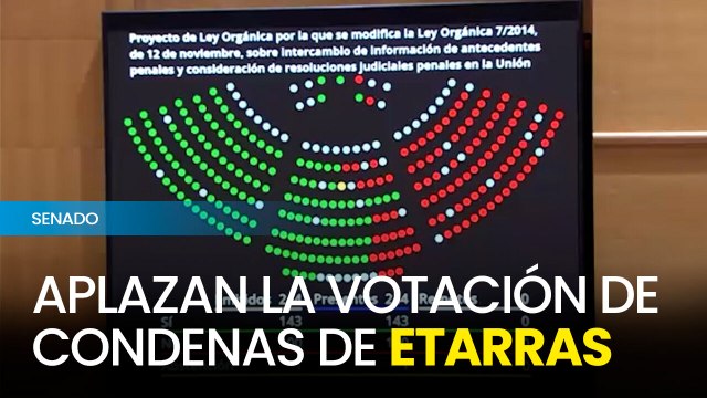 El PP hace valer su mayoría en el Senado para aplazar la votación de la rebaja de penas de etarras