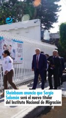 Sheinbaum anuncia que Sergio Salomón será el nuevo titular del Instituto Nacional de Migración