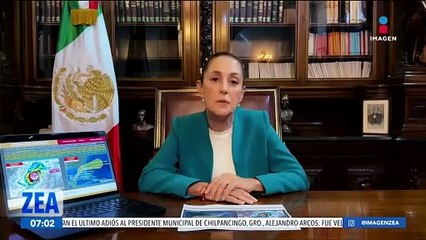 Claudia Sheinbaum alerta a Yucatán sobre el huracán Milton