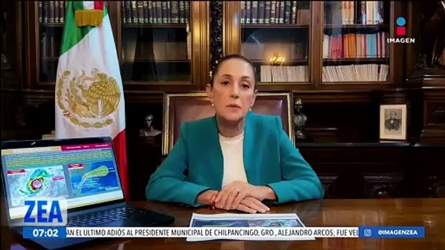 Claudia Sheinbaum alerta a Yucatán sobre el huracán Milton
