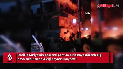 İsrail, Şam’da bir binayı hedef aldı: 4 ölü