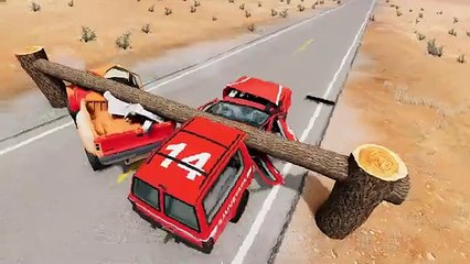 BeamNG Drive - The Barrier In The Middle Of The Road Causes Traffic Congestion 3D Car Racing simulator Fun GAMES TV car driver game car crash game car Jumping Cat truck and car driving Gameplay off-road vehicles games