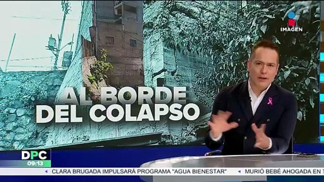 Vecinos de Naucalpan viven con miedo por el edificio que está a punto de colapsar