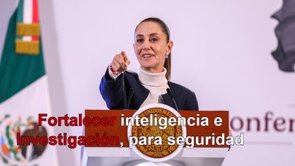 Fortalecer la inteligencia e investigación, la estrategia en seguridad: Sheinbaum