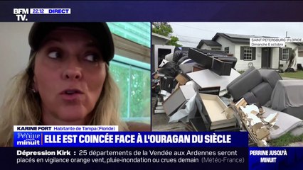 "Il faut que je trouve où partir": Le témoignage de Karine Fort, habitante de Tampa, ville de Floride qui va être touchée par l'ouragan Milton ce mercredi
