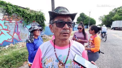 A pé pela rodovia BR-316, romeiros já estão a caminho de Belém para o Círio 2024