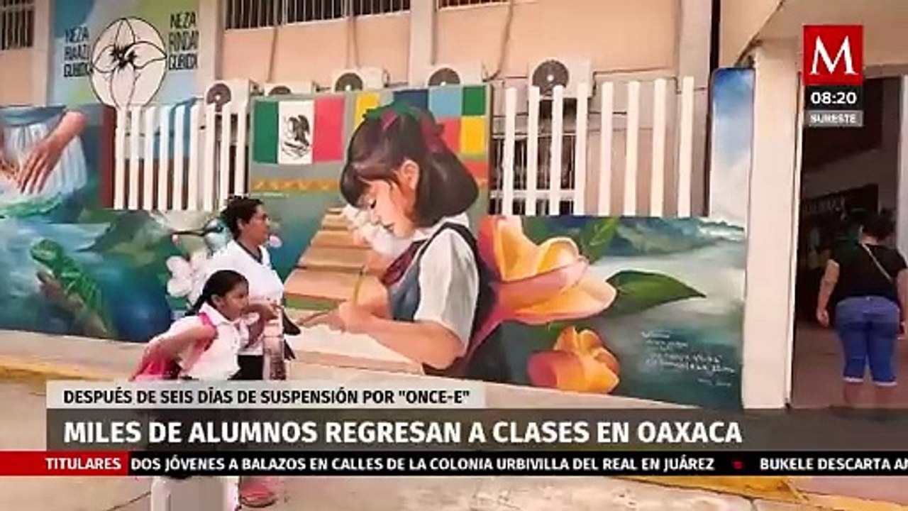 Regresan a clases 111 mil alumnos en mil 70 escuelas de la región del Istmo de Tehuantepec, Oaxaca
