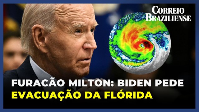 Evacuem agora , diz Biden enquanto a Flórida se prepara para furacão Milton