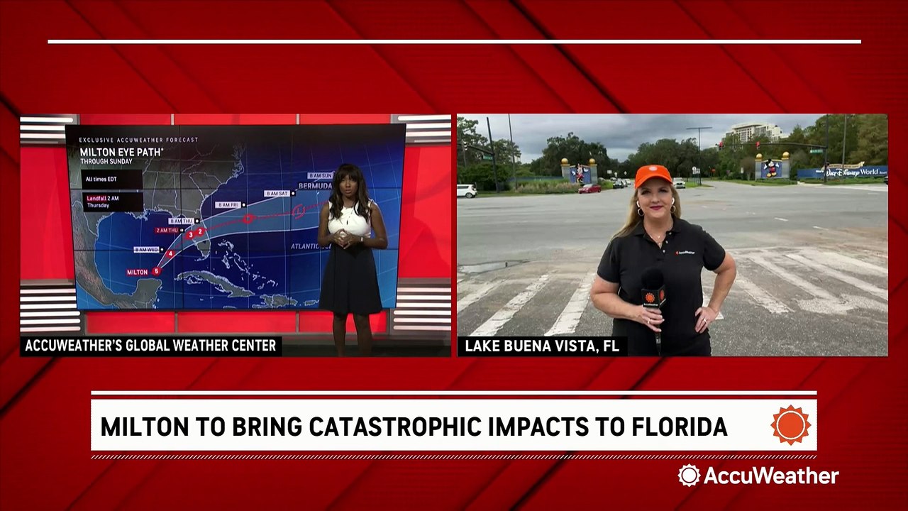 Vacationers and evacuees seek shelter from Milton at Disney World