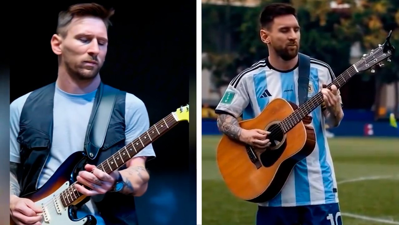 Messi se convierte en el mejor guitarrista del mundo gracias a la Inteligencia Artificial