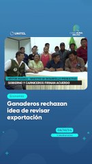Ganaderos rechazan idea de revisar exportación