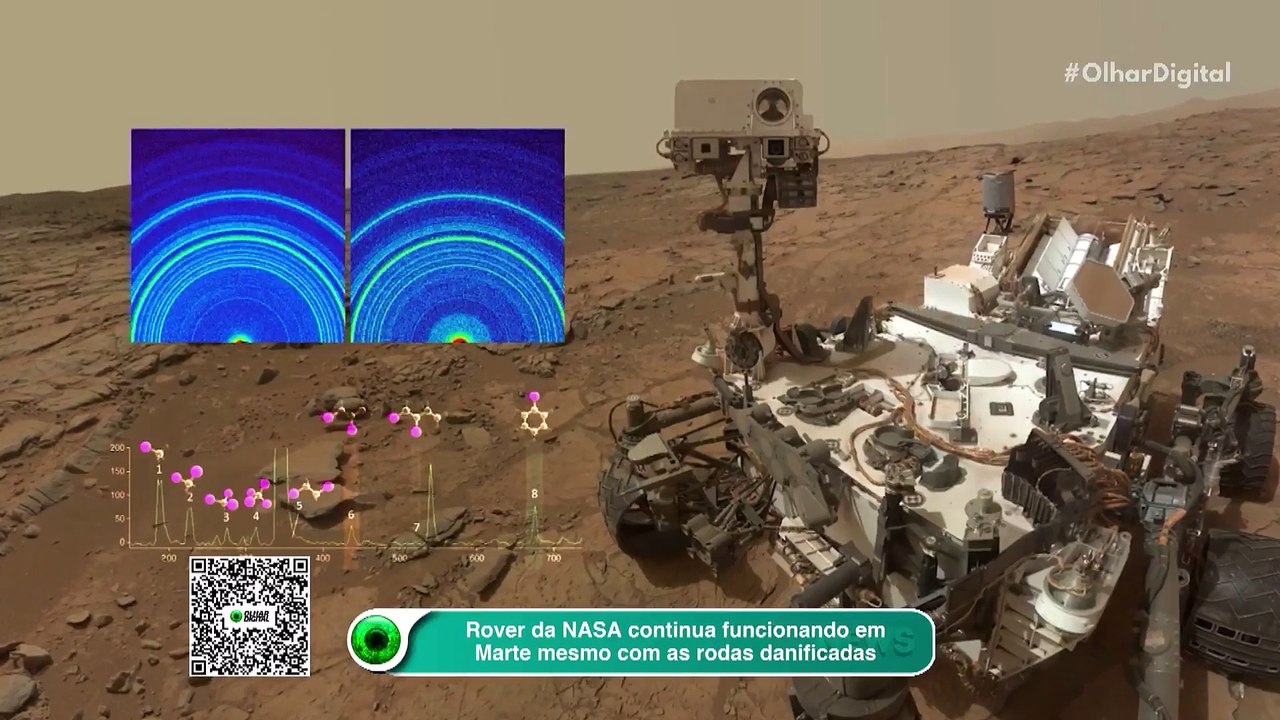 Rover da NASA continua funcionando em Marte mesmo com as rodas danificadas