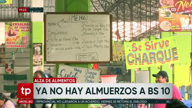 “Ya no hay almuerzo de Bs 10”: Comerciantes señalan que sus ventas bajaron ante el incremento de precio de productos