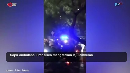 Mobil Ambulance Tertahan Balap Liar di Taman Mini