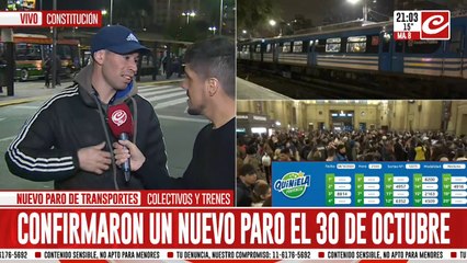 Gremios de transporte anunciaron un nuevo paro para el 30 de octubre