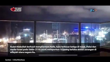 RUDAL FADI 1 MILIK HIZBULLAH HANTAM KOTA HAIFA, ISRAEL