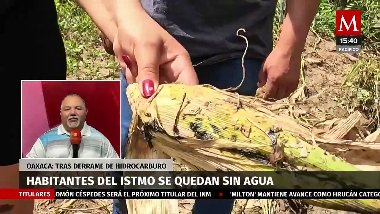 Habitantes del Istmo de Tehuantepec se quedan sin agua tras derrame de hidrocarburo en el río Grande