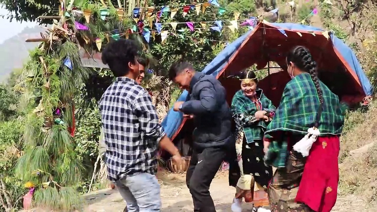 Dance in Panchebaja | Fun in Marriage | Traditional Music and Dance in Nepal |